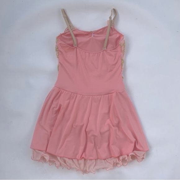 Revolution Dancewear Girls Peach Dress Style RC 16860 Size SA Great condition! - Picture 6 of 10